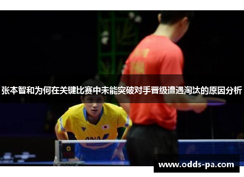 张本智和为何在关键比赛中未能突破对手晋级遭遇淘汰的原因分析