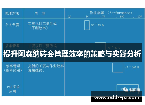 提升阿森纳转会管理效率的策略与实践分析