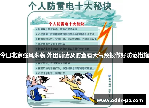 今日北京强风来袭 外出前请及时查看天气预报做好防范措施